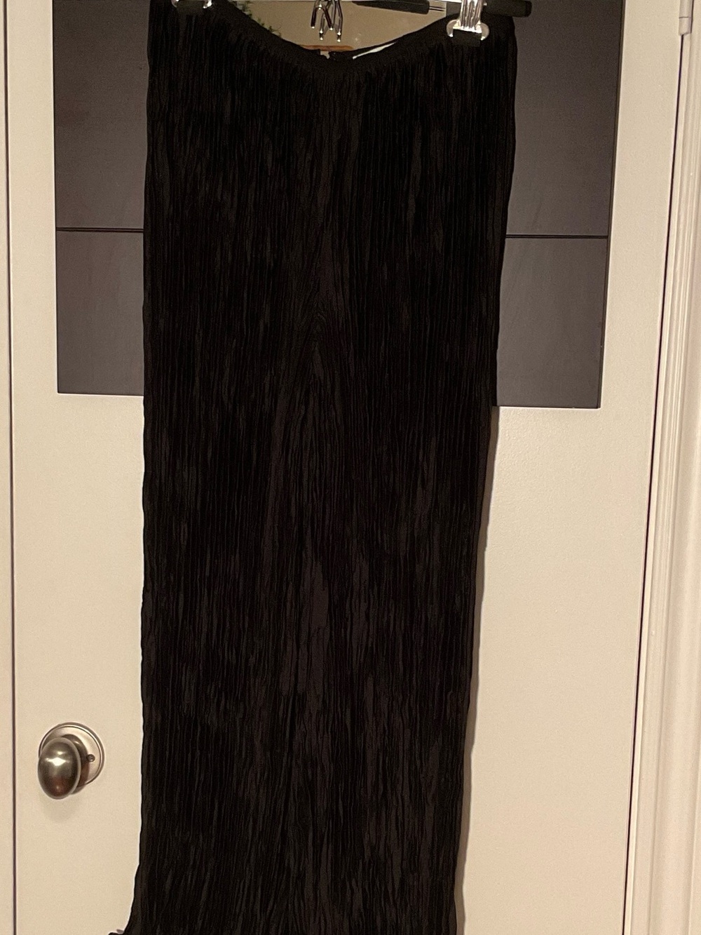 Elizabeth and James Black Pleated Wide-Leg Palazzo Pants